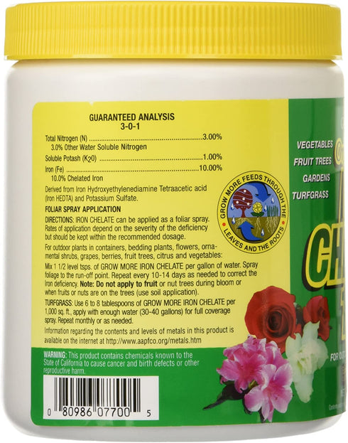 Grow More 7450 8-Ounce Organic Iron Chelate Concentrate
