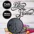 Vivegate Bless This Home Wall Decor Black Metal Art 18X13 Bless This Home Metal Wall Stencil Decor Entryway Living Room Decoration Signs
