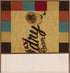 Ottomanson Laundry Collection Checkered Border Rubberback Area Rug/Mat, 2'3" x 3', Multicolor