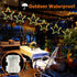 Christmas Window Lights 3 Pack Battery Operated LED Star Light 8 Modes Timer Fairy Hanging Light, Outdoor Waterproof Decor for Home Xmas Tree Porch Holiday Party Indoor Decoration Red and Green