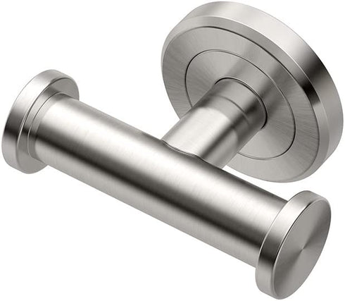 Gatco 4295A Latitude II Double Robe Hook, Satin Nickel