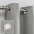 Sun Zero Soho 2-pack Blackout Energy Efficient Grommet Curtain Panel Pair, 54" x 108", Silver