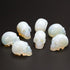2.0inch Natural Carved Skull Crystal Reiki Healing Stone Statue Collectible Figurine (Opalite)
