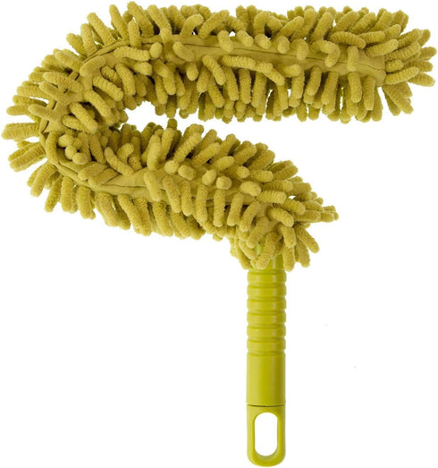 DocaPole Microfiber Flex-and-Stay Ceiling Fan Duster // Fan Duster with Removable Microfiber Chenille Dusting Cloth // For Dusting High Ceiling Fans with Extension Pole // DocaPole Cleaning Attachment