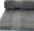 Qute Home 4-Piece Washcloths, Bosporus Collection 100% Turkish Cotton Premium Quality Towels for Bathroom, Quick Dry Soft and Absorbent Turkish Towel, Set Includes 4 Wash Cloths (Grey)