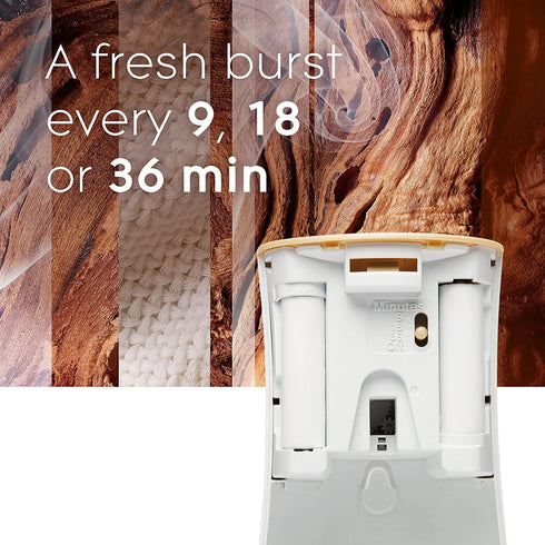 Glade Automatic Spray Refill and Holder Kit, Air Freshener for Home and Bathroom, Cashmere Woods, 6.2 Oz