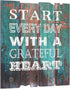Stonebriar Grateful Heart Wood Wall Decor with Hooks