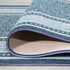 Ottomanson Ottohome Collection Contemporary Bordered Design Rubberback Runner Rug, 1'10" x 7', Blue