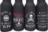 Pirate Accessories Funny Beer Coozie - Adult Pirate Party Decorations, Favors, Supplies, Insulated Bottle Cooler Sleeve with Zipper,Built-In Removable Opener, Funny Coolie for 12 oz. Longneck, 4-Pack