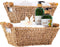 Small Wicker Baskets - Hand-Woven Seagrass Storage Baskets - Beautiful Toilet Paper Holder Basket for Bathroom - 12" x 7.2" x 4.4", 2-Pack