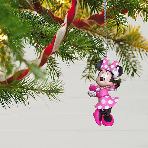 Hallmark Keepsake Christmas Ornament 2021, Disney Minnie Mouse Phoning a Friend