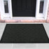 Ottomanson RDM Rubber Doormat, 24 in x 36 in, Charcoal