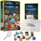 NATIONAL GEOGRAPHIC Rocks and Minerals Education Set – 15-Piece Rock Collection Starter Kit with Tiger’s Eye, Rose Quartz, Red Jasper, and More, Display Case and Identification Guide