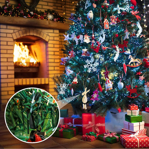 Marsui Christmas Light Clip Outdoor Gutter Hook Weatherproof Outdoor Light Clip Holiday Light Clip for Christmas Decoration String Light (200, Black)