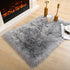 Fulie Ultra Soft Rug Faux Sheepskin Fur Area Rug, Grey Fluffy Shag Rug for Girls Bedroom Bedside Floor Carpets, Fuzzy Plush Rugs for Sofa Living Room Indoor Home Decor, 2x3 Feet