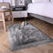 Fulie Ultra Soft Rug Faux Sheepskin Fur Area Rug, Grey Fluffy Shag Rug for Girls Bedroom Bedside Floor Carpets, Fuzzy Plush Rugs for Sofa Living Room Indoor Home Decor, 2x3 Feet