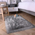 Fulie Ultra Soft Rug Faux Sheepskin Fur Area Rug, Grey Fluffy Shag Rug for Girls Bedroom Bedside Floor Carpets, Fuzzy Plush Rugs for Sofa Living Room Indoor Home Decor, 2x3 Feet