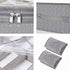 GRANNY SAYS Under Bed Shoe Storage Container, Breathable Under Bed Storage Bags with Zippers and Handle, Dividers Shoe Storage Bin Solution, Gray, 2-Pack