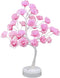 ITICdecor Rose Tree Lamp 30 LED Beside Night Light USB Battery Powered Gift for Girls Women Teens Home Decor for Wedding Christmas Bedroom Party (Pink Rose)