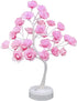 ITICdecor Rose Tree Lamp 30 LED Beside Night Light USB Battery Powered Gift for Girls Women Teens Home Decor for Wedding Christmas Bedroom Party (Pink Rose)