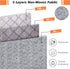 Under Bed Storage 90L Large Foldable Underbed Storage Bag with Clear Window,Dual Zipper,4 Reinforced Handles,Under The Bed Storage Bins for Comforters,Clothes,Quilts,2-Pack