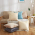 Acanva Throw Pillow Inserts Soft Couch Stuffer Polyester Square Form Washable Cushion Euro Sham Filler, 18''-2P, White, 2 Count