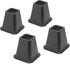 Whitmor Bed Risers - Black (Set of 4)