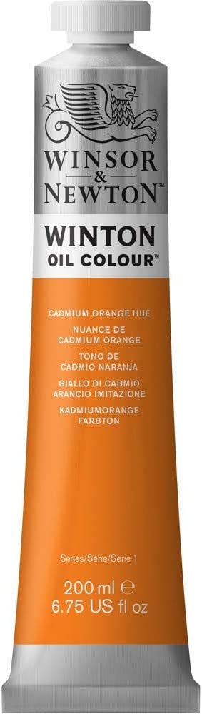 Winsor & Newton Winton Oil Color Paint, 200-ml Tube, Cadmium Orange Hue