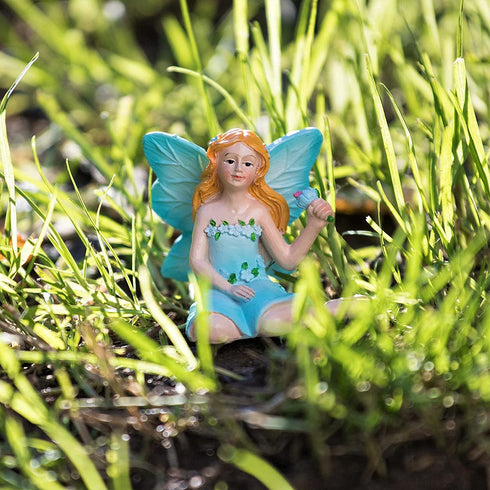 Fairies for Fairy Garden Miniatures Accessories Outdoor and Indoor, Miniature Doll Figurines Supplies Fairy House Figures