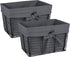 DII Farmhouse Chicken Wire Storage Baskets with Liner, Medium, Vintage Grey, 11x7.88x7", 2 Piece