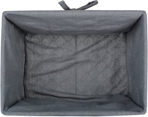 DII Farmhouse Chicken Wire Storage Baskets with Liner, Medium, Vintage Grey, 11x7.88x7", 2 Piece