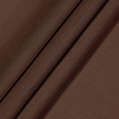 ECLIPSE Kendall Modern Blackout Thermal Rod Pocket Window Curtain for Bedroom or Living Room (1 Panel), 42" x 63", Chocolate