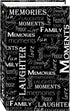 3-Ring Photo Album 300 Pockets Hold 4x6 Photos, Black & White Words Design