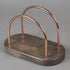 Creative Home 50303 Chestnut Wood with Copper Plated Wire Tabletop Napkin Holder Stand Tissue Paper Dispenser, 4" x 7-1/4" x 5-1/4" H, Brown