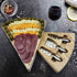 Bamboo Essentials Rubber Wood Cheese Board Set - Charcuterie Platter with Cutlery Set - Perfect for Birthday, Housewarming & Wedding Gifts, Can Be Used in Sets forming a Center Piece