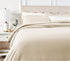 Amazon Basics Striped Microfiber Duvet Cover Set - King, Beige