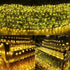 LED Net Lights Outdoor, 12ft x 5ft 360 LED Indoor Fairy Mesh Lights, 8 Modes Clear Wire Connectable Bush Netting Lights for Trees, Bushes, Wedding, Garden, Mall Hotel Decorations (Warm White)