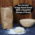 Banneton Bread Basket Sourdough Proofing Set Bread Bowl & Linen Liner Cloth + Lames Rattan Basket No Smell Bread Bag Included 10 Brotform for Homemade Bread