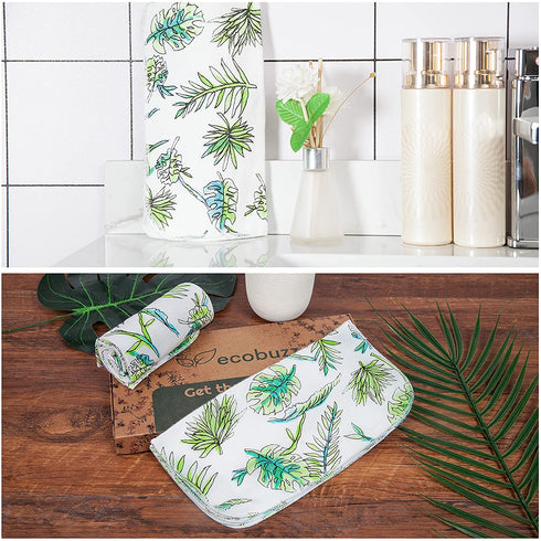 Reusable Paper Towels by Eco Buzz - Washable, Paperless, Zero Waste, 10 pack, for Kitchen, Thick and Strong Paperless Towel - Eco Friendly, 100% Cotton Absorbent Cloth Napkins