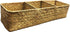 LA Rectangular Woven Seagrass Storage Basket and Home Organizer Bins,Natural Water Hyacinth Basket (Brown)