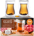 6 oz Turkish Tea Cups - Set Of 2 - Double Walled Clear Glass Cup - Small Coffee Mug - Cafe Latte Espresso or Cappuccino Beverages Mugs by Epar©