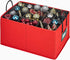 Christmas Ornament Storage Container Box Heavy Duty, Premium Quality Storage Bins - Convenient Durable, 3 Individual Trays Fits Up to 72 - 3? Ornaments Adjustable Cells