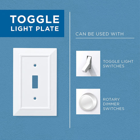 Franklin Brass W35225-SN-C Classic Architecture Triple Toggle Switch Wall Plate / Switch Plate / Cover, Satin Nickel