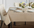 Benson Mills Beauvalle Extra Wide Spillproof Fabric Tablecloth (68" X 120" Rectangular, Flax/Taupe)