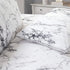 Elegant Comfort Luxury Ultra-Soft 2-Piece Pillowcase Set 1500 Thread Count Egyptian Quality Microfiber Double Brushed-Wrinkle Resistant, Standard Size, Marble Pattern White