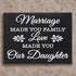 Daughter-in-Law Gift Sign Decor Plaque