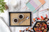 Premium Rattan Bamboo Tray, Set Of 2 Pcs Hexagon and Rectangular Hand Woven Modern Minimalistic Design, Living Dining Room Kitchen Serving Tray - Coffee, Breakfast, Food, Fruits, Countertop Decoration