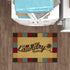 Ottomanson Laundry Collection Checkered Border Rubberback Area Rug/Mat, 2'3" x 3', Multicolor