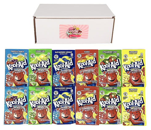 Kool-Aid Drink Mix Packets Variety Pack of 6 Flavors (2 of each flavor, Total of 12) (Variety Pack 1)