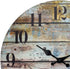Stonebriar Vintage Farmhouse Wooden 14 Inch Round Battery Operated Hanging Wall Clock